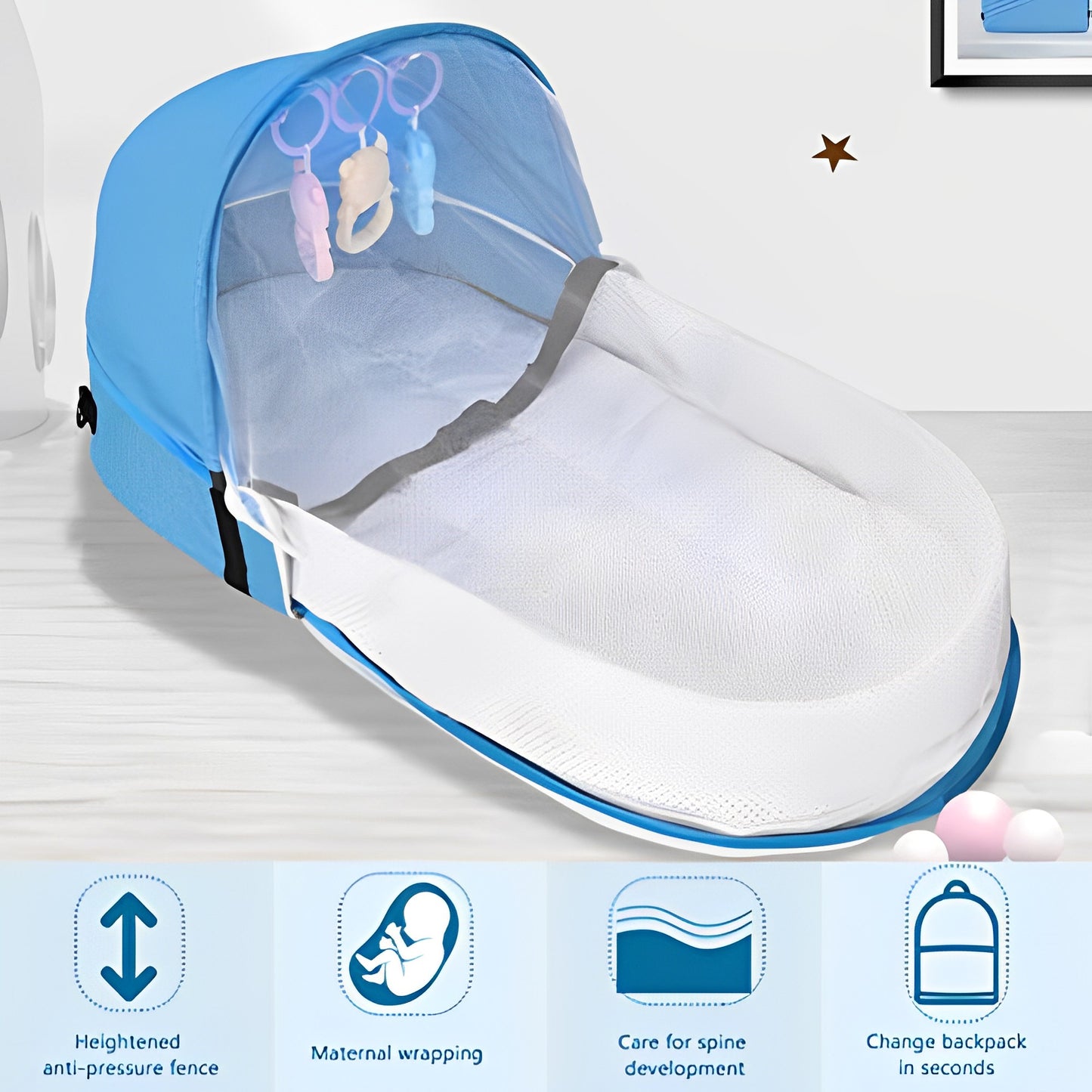 Portable cosy crib